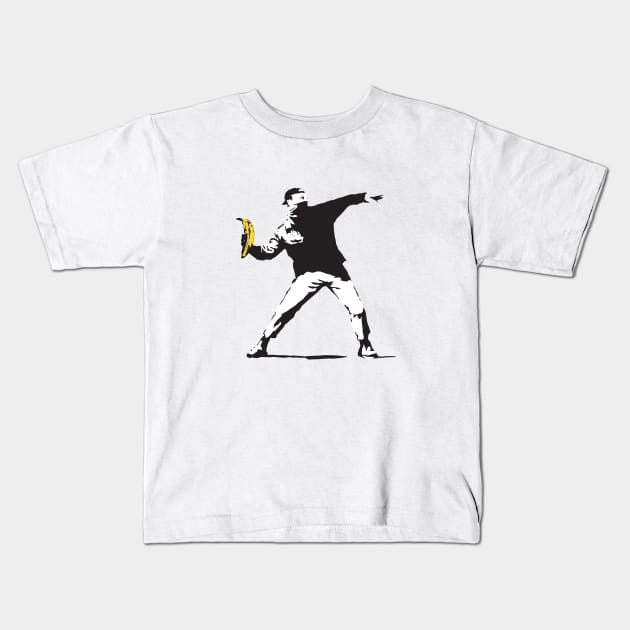 Banksy Underground Kids T-Shirt by PopGraphics